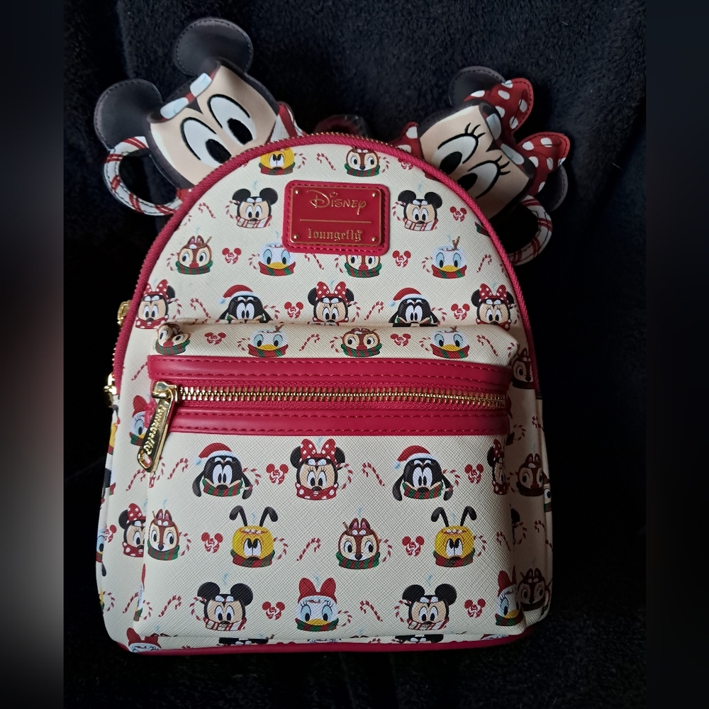Hot Cocoa.Minnie and Mickey Loungefly   Mini Backpack and.Ears